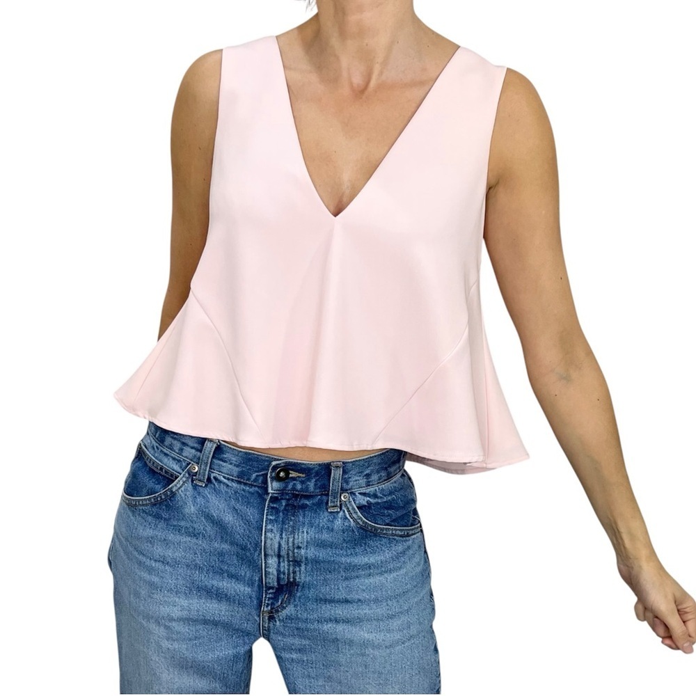 C/MEO Collective Australia designer Sidelines Top pink oversized cut out top XS